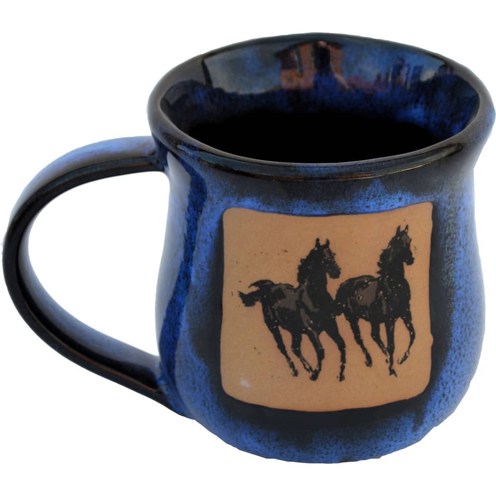 Double Running Horse 14 Oz. Mug