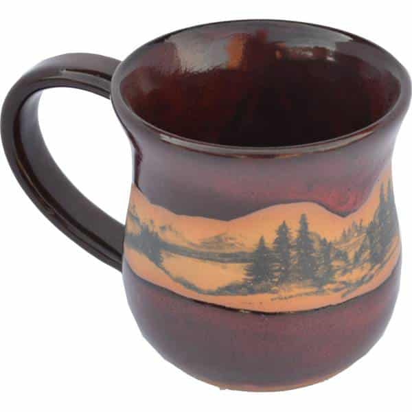 Mountain Scene Real Red