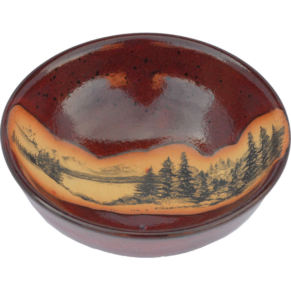 Mountain Scene Salad Bowl