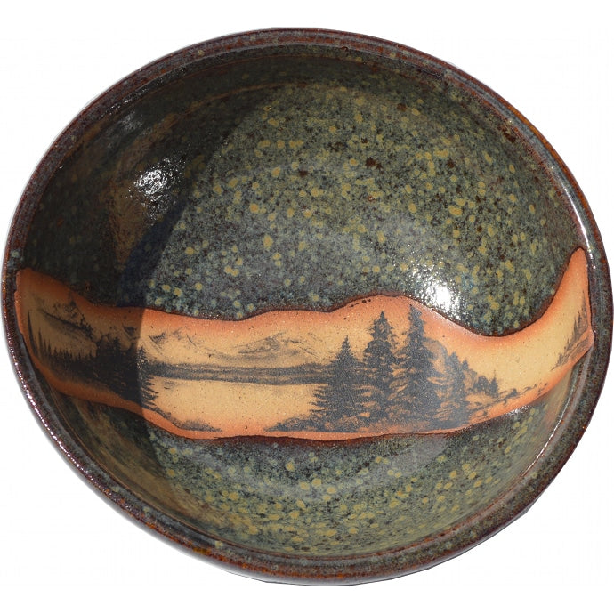 Mountain Scene Salad Bowl