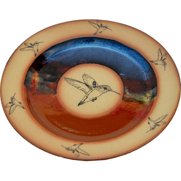 Centered Hummingbird Dinner Plate