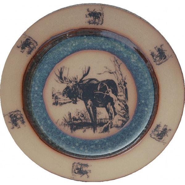 Centered Moose Dinner Plate