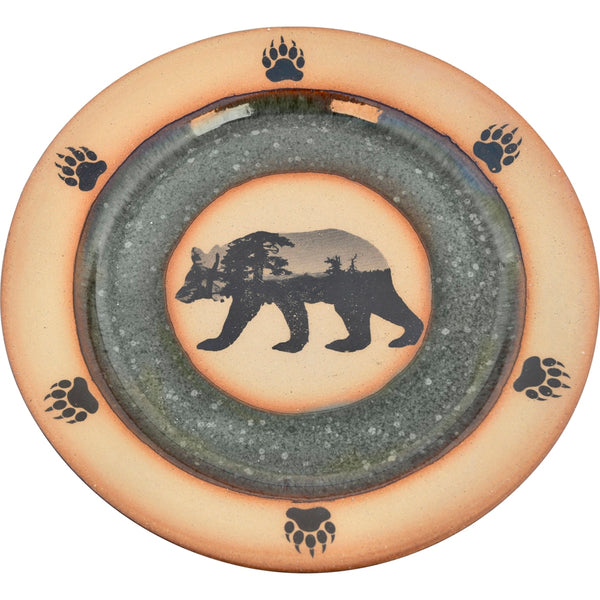 Mountain Scene Bear Dinner Plate