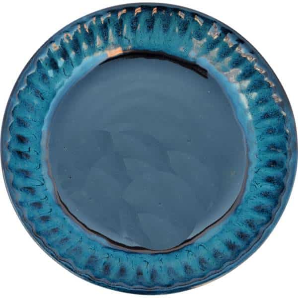 A Non-Pattern Glazed Fluted Pie Pan