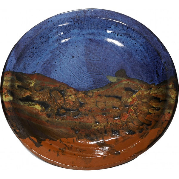 A Non-Pattern Glazed Large Round Platter