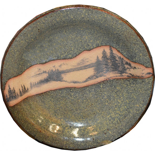 Mountain Scene Large Round Platter