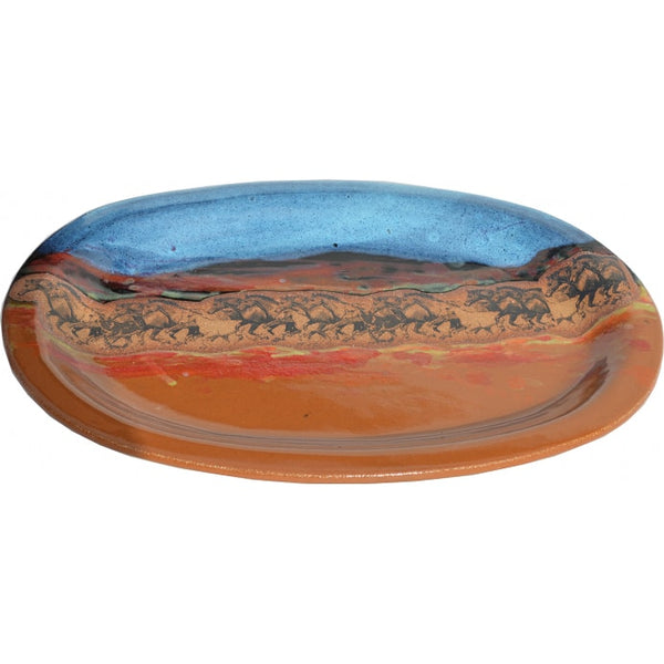 Wild Horses Large Oval Platter
