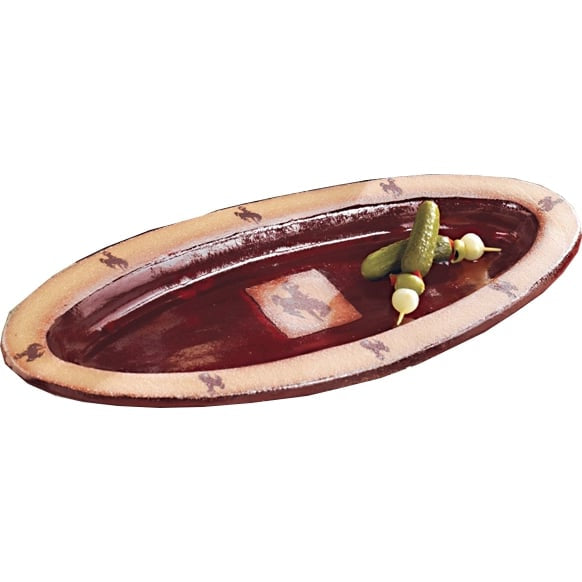 Bucking Bronco Slim Oval Platter