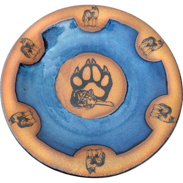 Wolf Paw Small Round Platter