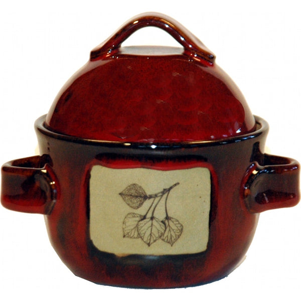 Aspen Leaf Honey Pot