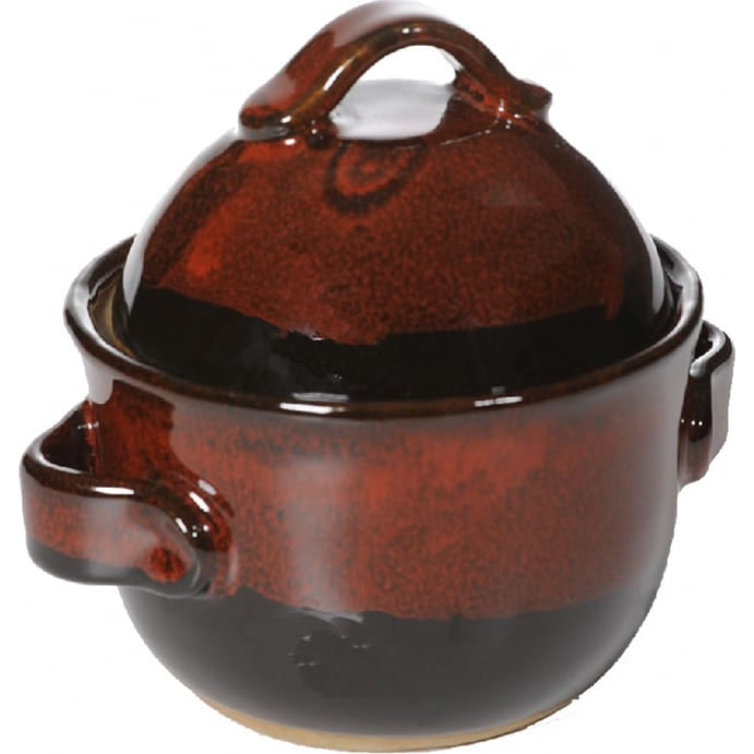 A Non-Pattern Glazed Honey Pot