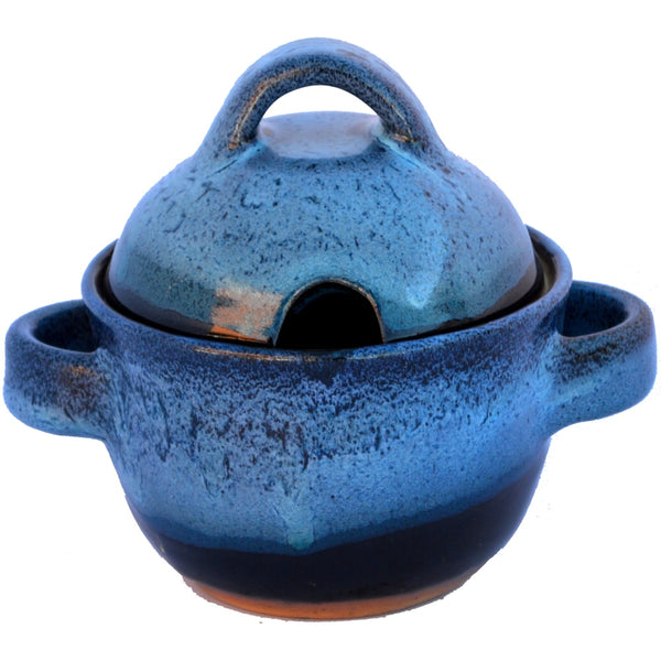 A Non-Pattern Glazed Honey Pot