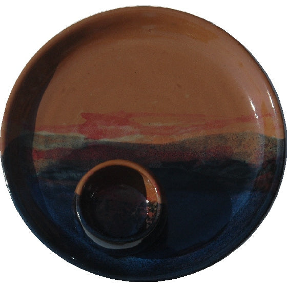 A Non-Pattern Glazed Party Plate Chip and Dip