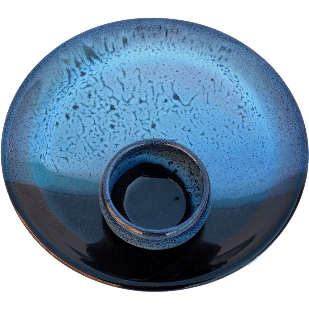 A Non-Pattern Glazed Party Plate Chip and Dip