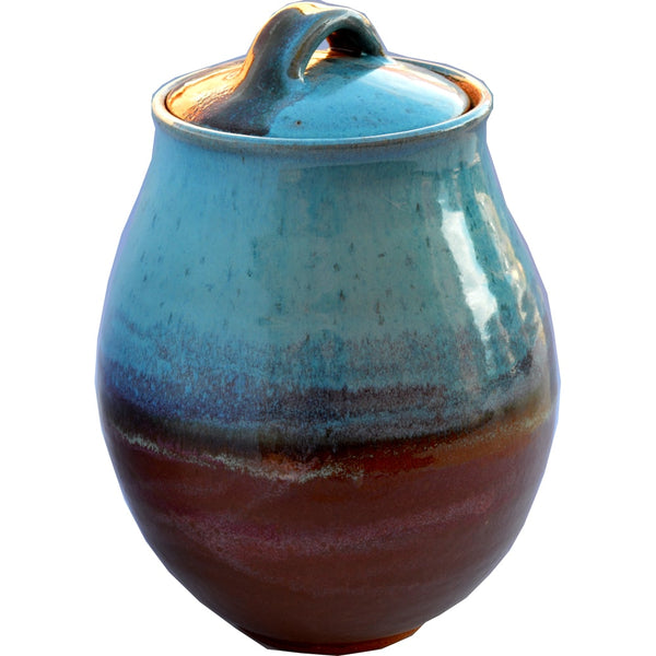 A Non-Pattern Glazed Large Canister