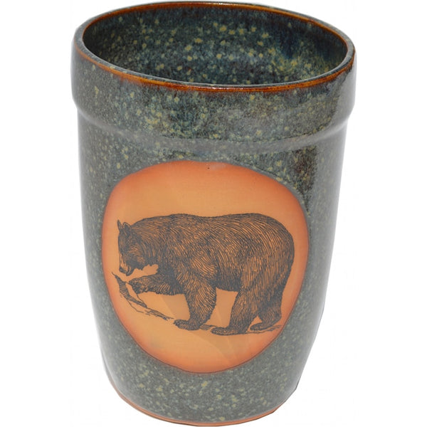 Fishing Bear Utensil Holder