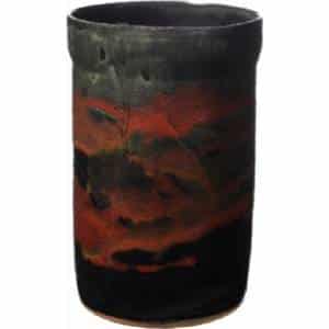 A Non-Pattern Glazed Utensil Holder