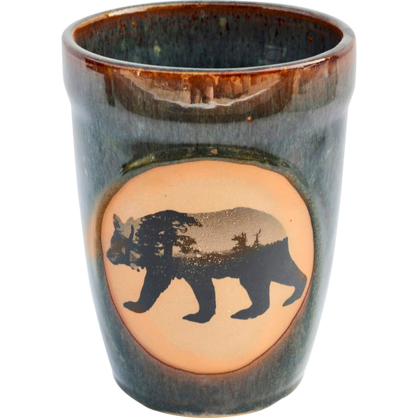 Mountain Scene Bear Wine Cooler