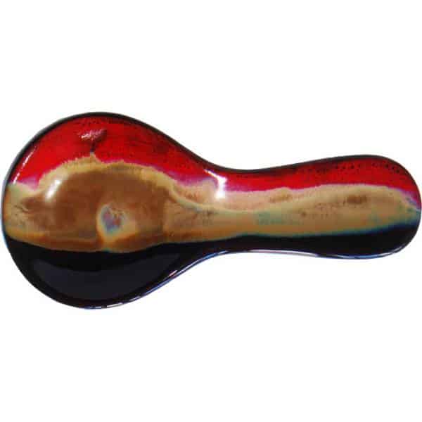 A Non-Pattern Glazed Spoon Rest