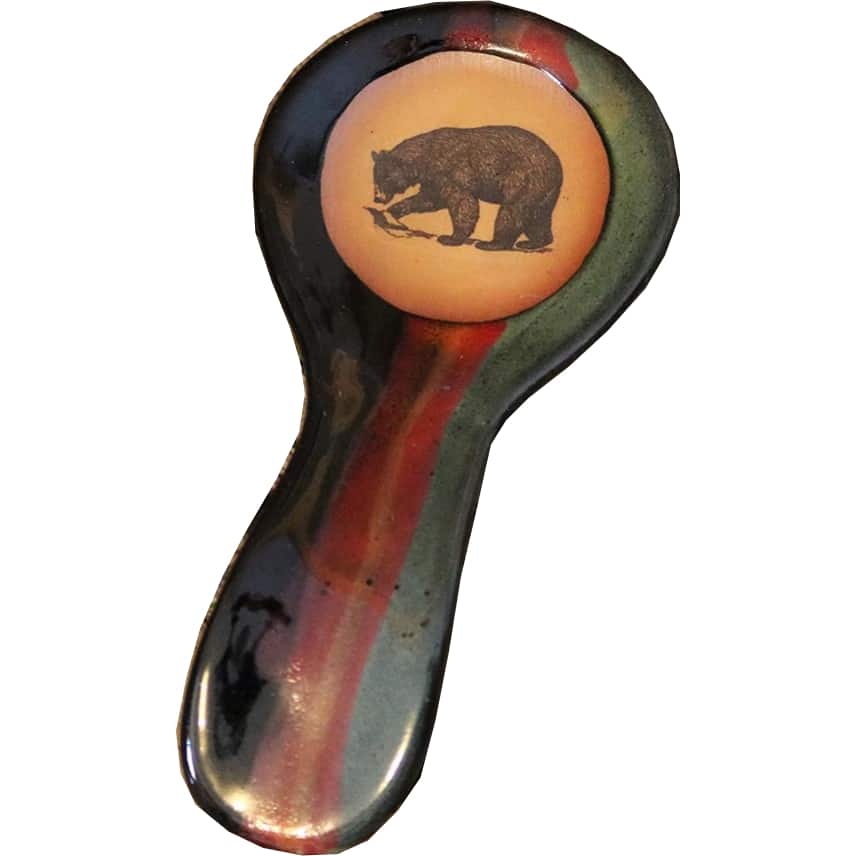 Fishing Bear Spoon Rest
