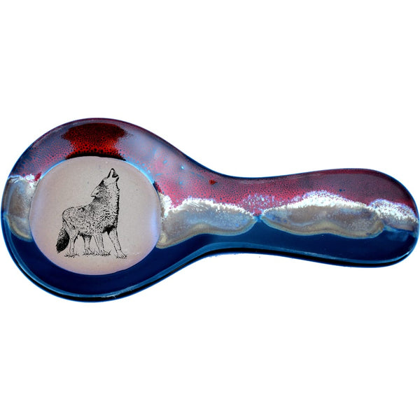 Howling Wolf Spoon Rest