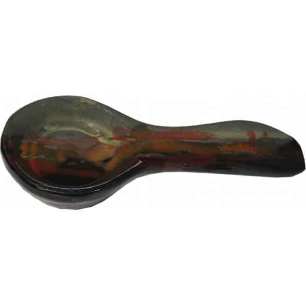 A Non-Pattern Glazed Spoon Rest