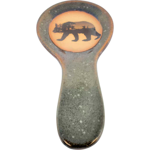 Mountain Scene Bear Spoon Rest