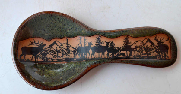 Elk Wrap Spoon Rest