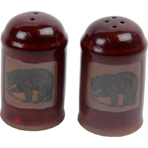 Fishing Bear Salt and Pepper Shakers