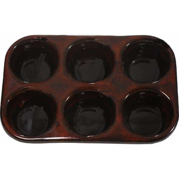 A Non-Pattern Glazed Muffin Pan