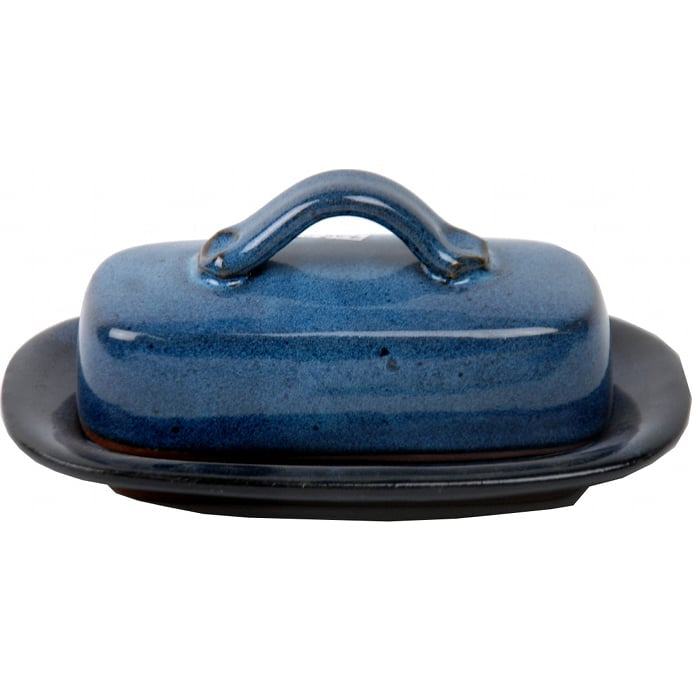 A Non-Pattern Glazed Butter Dish