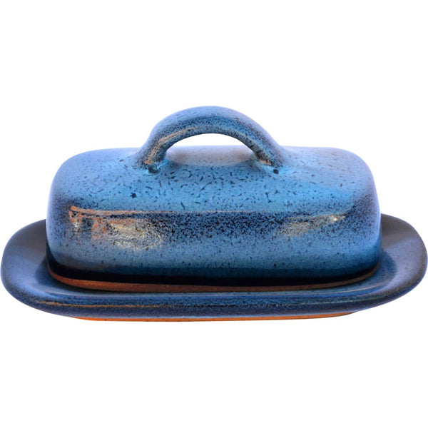 A Non-Pattern Glazed Butter Dish