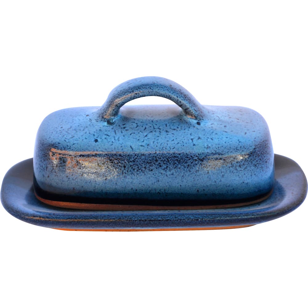 A Non-Pattern Glazed Butter Dish
