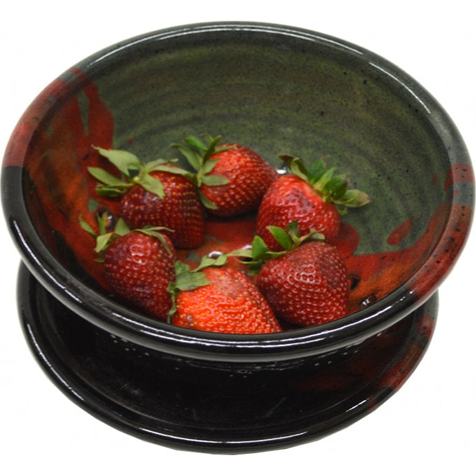 A Non-Pattern Glazed Berry Bowl