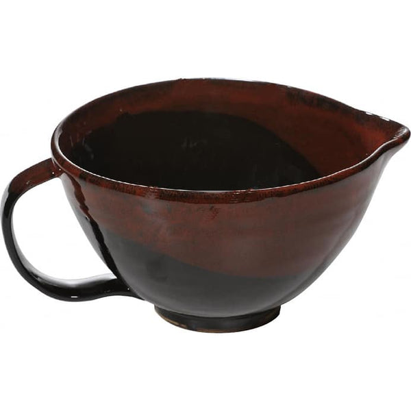 A Non-Pattern Glazed Mixing Bowl with Handle