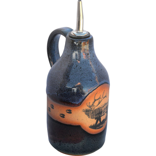 Elk Tracks Oil Cruet with Handle and Spout