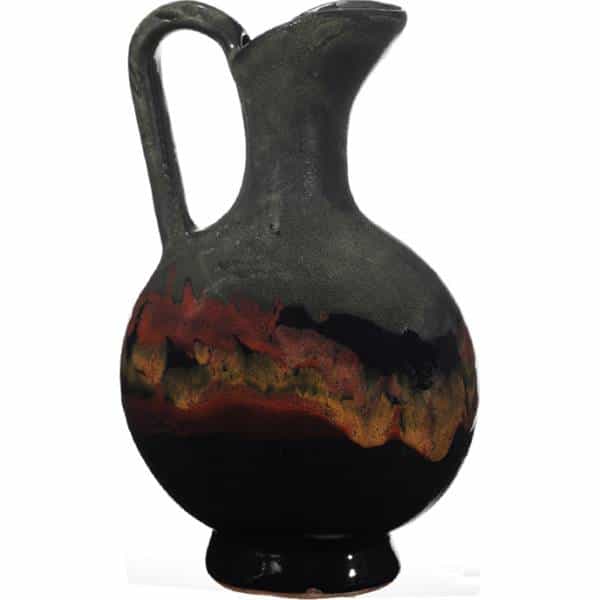 A Non-Pattern Glazed Flat Pitcher