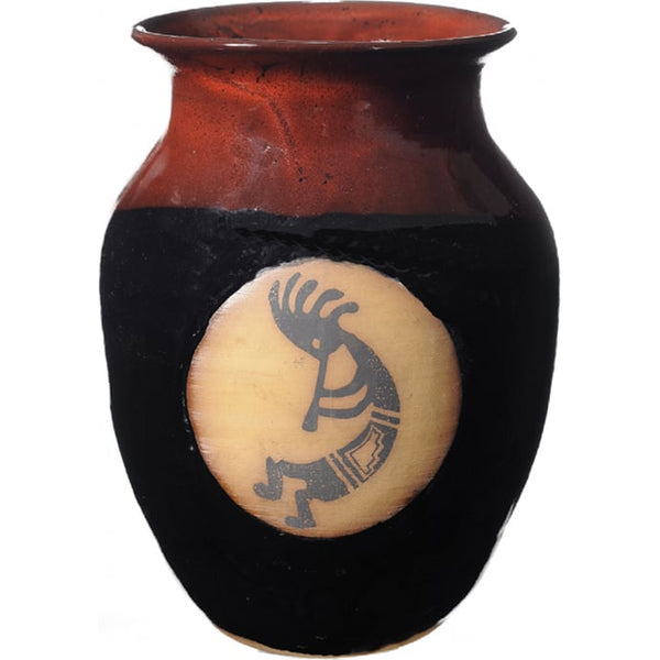 Kokopelli Wide Neck Vase