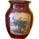 Moose Wide Neck Vase