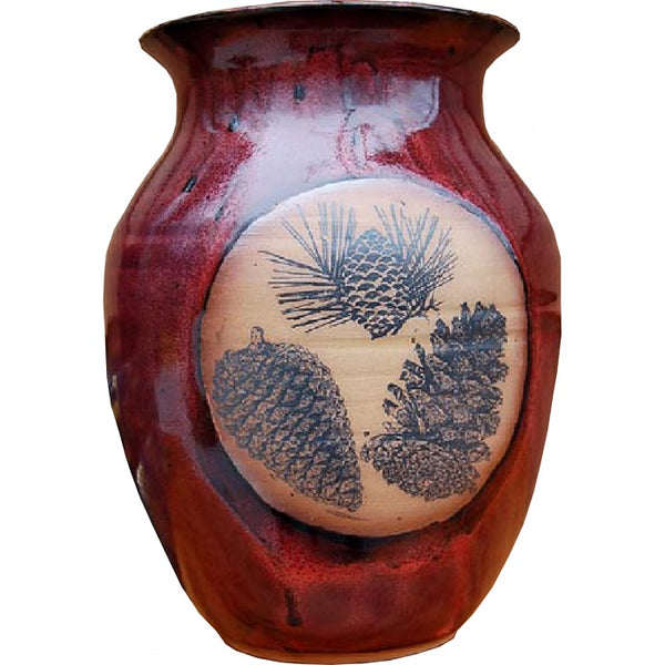 Pinecone Wide Neck Vase
