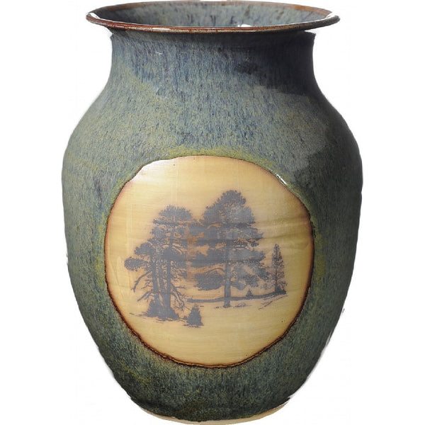 Trees Wide Neck Vase