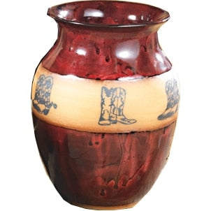 Western Wide Neck Vase
