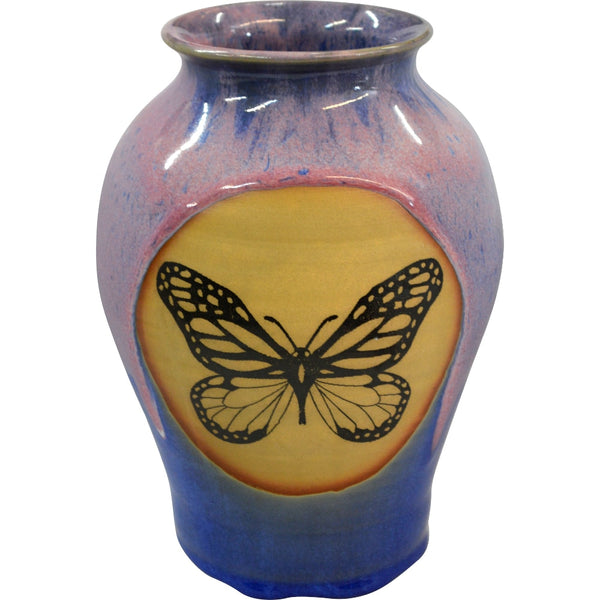 Butterfly Medium Neck Vase