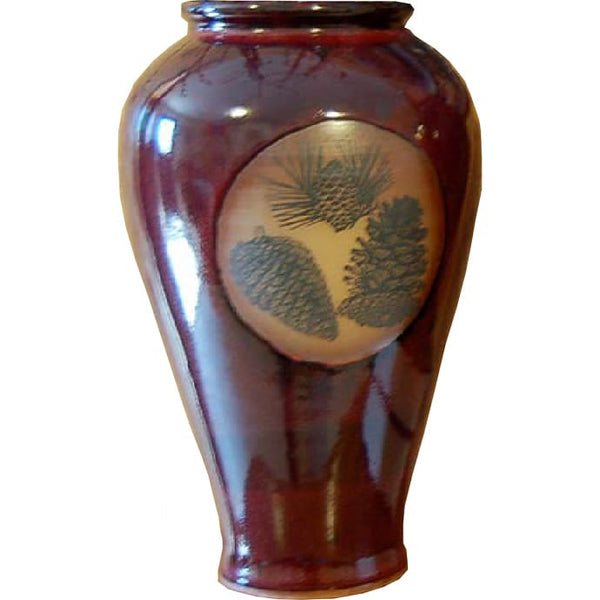 Pinecones Slender Vase