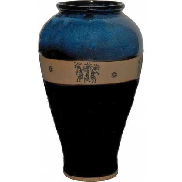 Trio Kokopelli Slender Vase
