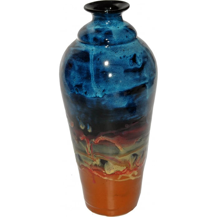 A Non-Pattern Glazed Tall Vase