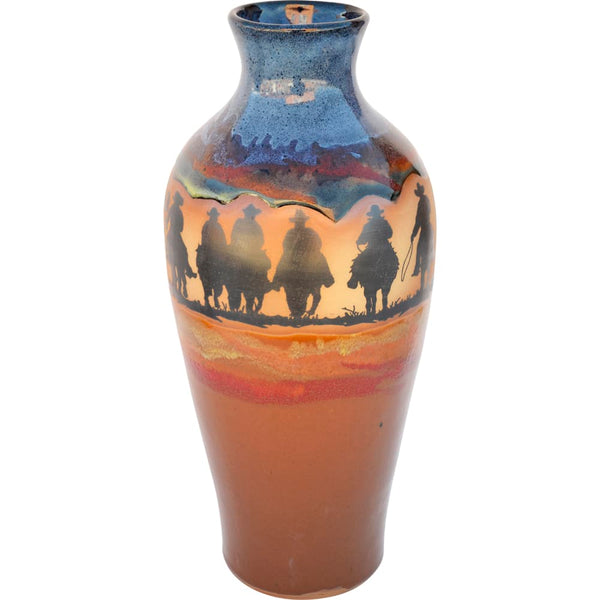 Cowboy Roundup Tall Vase