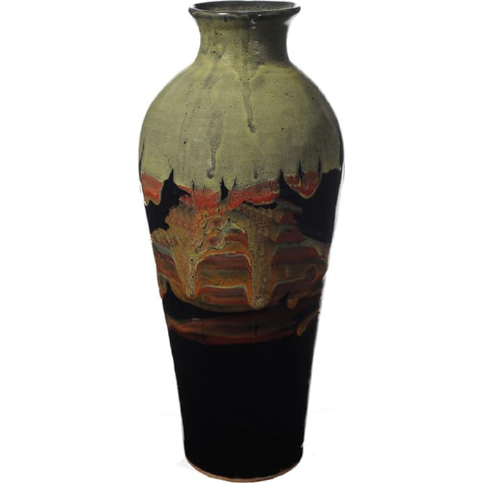 A Non-Pattern Glazed Tall Vase