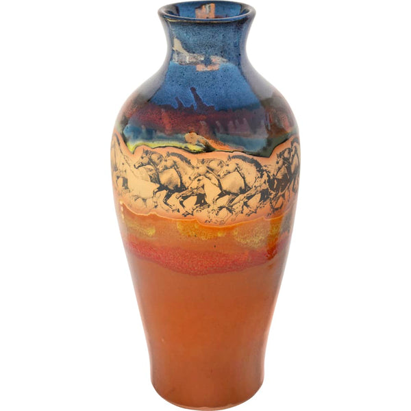 Wild Horses Tall Vase