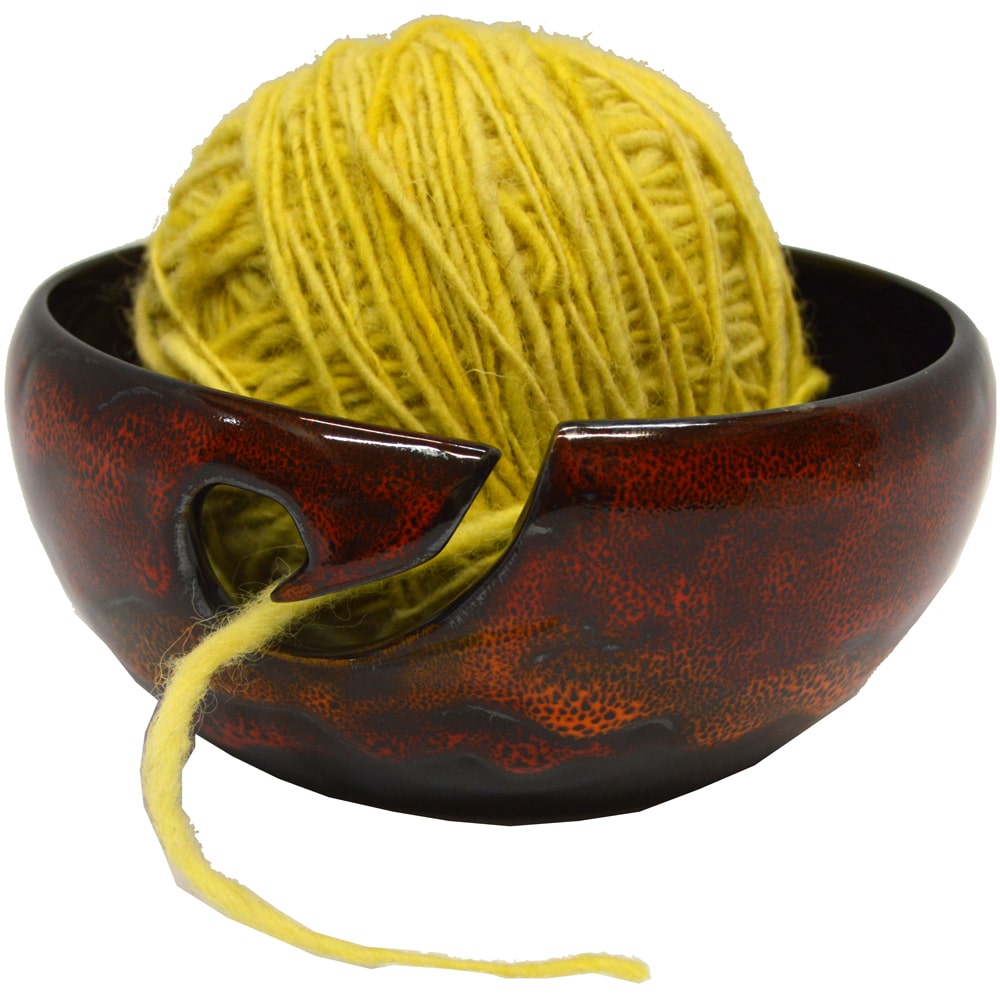 A Non-Pattern Glazed Yarn Bowl
